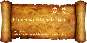Pipernea Kleopátra névjegykártya
